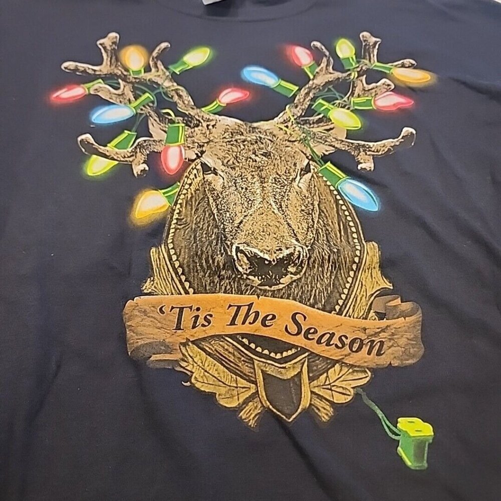 Dec 25th Brand Christmas Tee Shirt Men Size 3XL Antlers with Lights